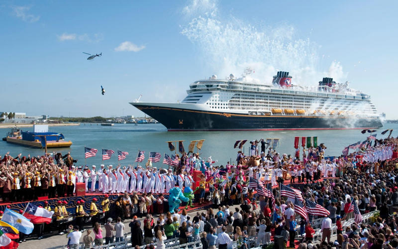 1. Where does Disney Cruise Line sail?, 2. Who does Disney Cruise Line appeal to?, 3. The Disney Cruise Line fleet, Disney Magic (2,713 passengers), Disney Wonder (2,713 passengers), Disney Dream (4,000 passengers), Disney Fantasy (4,000 passengers), Disney Wish (4,000 passengers), Disney Treasure (4,000 passengers), Disney Destiny (4,000 passengers), Disney Adventure (6,700 passengers), 4. Access for guests with disabilities, 5. Loyalty scheme