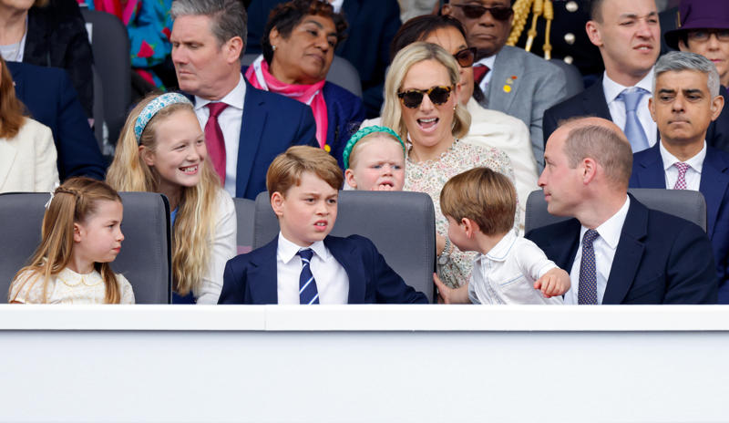Lady Louise , James, Earl of Wessex, Savannah Phillips, Isla Phillips, Mia Tindall, Lena Tindall, Lucas Tindall