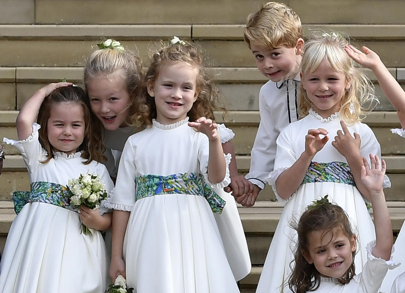 Lady Louise , James, Earl of Wessex, Savannah Phillips, Isla Phillips, Mia Tindall, Lena Tindall, Lucas Tindall
