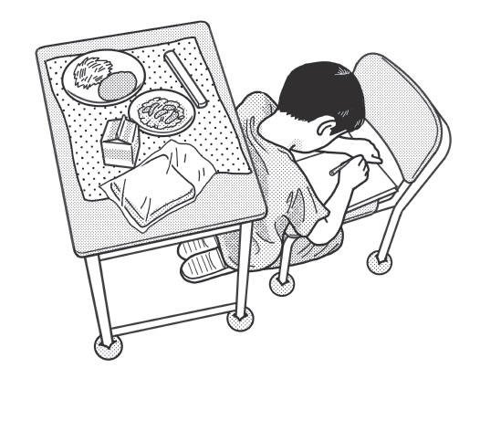  給食時間に次々とプリント問題を解く子どもたち, 全国学力テストの順位33位が発端, 順位に一喜一憂する学校関係者が考えた成績アップ法, なぜ、学力スコア全教科低下は起きたのか