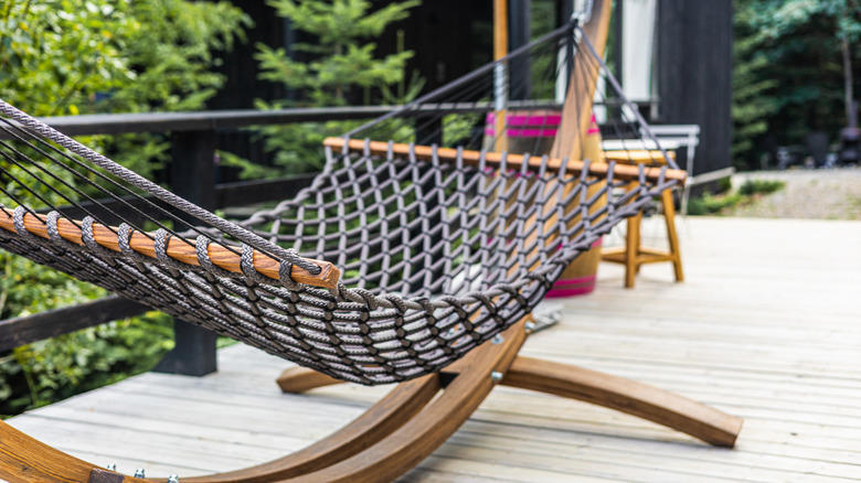 Pots and planters, Accent lighting, Ceiling fans, Statues and other outdoor decorations, Outdoor rugs, Hammocks, Outdoor chairs and benches, Tableware, Furniture for entertaining, Wind chimes, Fire pits and patio heaters