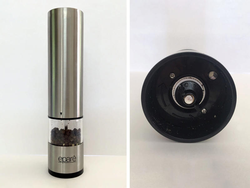 Best overall: Peugeot Paris u'Select, Best easy-grind: PepperMate Traditional Pepper Mill, Best electric: Eparé Electric Pepper Mill, Best ratcheting: Kuhn Rikon Ratchet Grinder