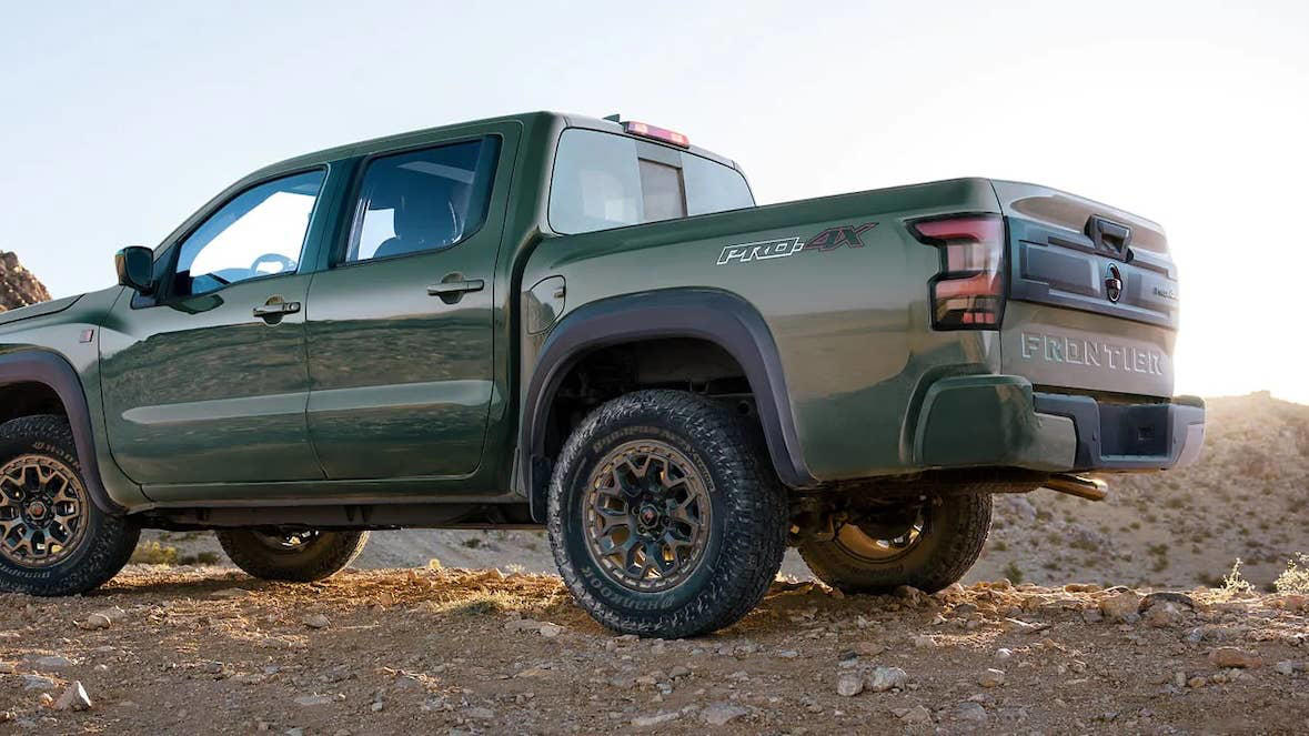 1. Honda Ridgeline, 2. Ford Ranger, 3. Jeep Gladiator, 4. Nissan Frontier, 5. Toyota Tacoma