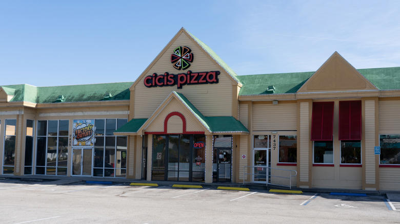 7. Cicis Pizza, 6. Golden Corral, 5. Shoney's, 4. Western Sizzlin, 3. Pizza Ranch, 2. Pizza Inn, 1. HuHot Mongolian Grill