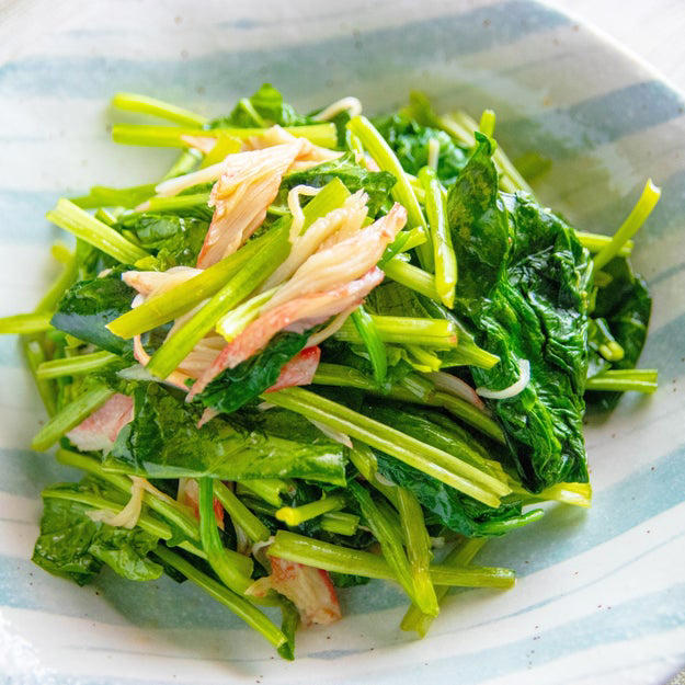 ほうれん草とちくわのナムル, 【ほうれん草とちくわがあったらこれを作るべし】「作り置きで作ったけど全部食べた」味見でなくなるレベルの簡単副菜レシピ, ほうれん草とカニ風味かまぼこのナムル, 【ほうれん草1束、あっという間に完成】ゆでるのやめたら断然うまい！カニ風味かまぼこで「ごちそうナムル」に格上げレシピ, ほうれん草とキャベツのごまみそ和え, 【ほうれん草とキャベツと】レンジ4分！ごまみそで和えるだけで、野菜が驚くほど消える…, ほうれん草と長芋のだし和え, 【ほうれん草と長芋があったらこれ】レンジ1分30秒で下ごしらえ！白だしがなじむシャキシャキ和え, ほうれん草とにんじんのごまみそ和え, 【ほうれん草はゆでずに時短】「作り置きに便利」「お弁当にもぴったり」ほうれん草とちくわで作る常備菜レシピ