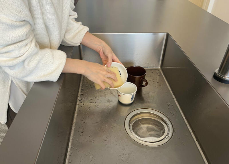 1：洗濯物を畳むのをやめた, 2：子どもの服を表に返して干すのをやめた, 3：食洗機があるのに朝だけ手洗いするのをやめた, 4：排水口の受け皿を手洗いするのをやめた