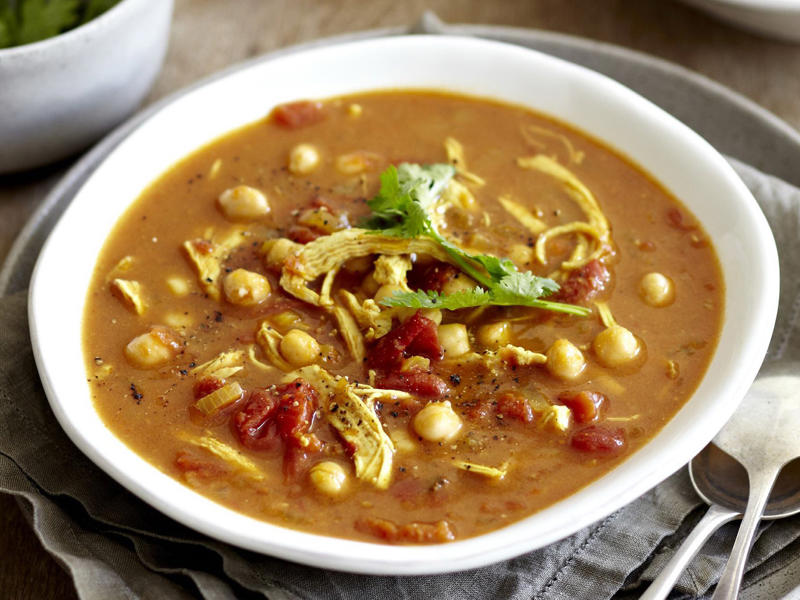 Chicken, zucchini and freekeh soup , Slow cooker chicken pho (Pho Ga) , Chicken and mushroom soup , Quick combination short and long soup , Chicken sausage dumplings in noodle soup , Chicken and barley soup , Indonesian chicken soup , Chicken and corn soup , Chicken and vegetable soup , Slow-cooker chicken hot and sour soup , Chicken noodle soup , Cream of chicken soup , Chicken, lemongrass and rice soup , Moroccan chicken & chickpea soup , Chicken & rice soup , Sweet and sour chicken soup , Chicken and ginger noodle soup , More soup recipes, Latest chicken recipes from The Weekly