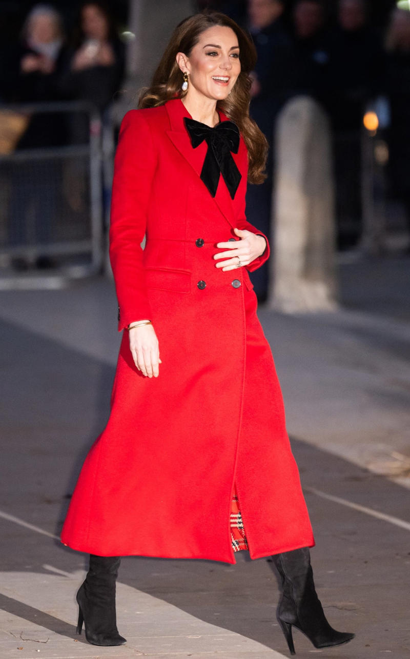 Princess of Wales, Marrying in McQueen, April 2011, The new Duchess in Zara, April 2011, Cowgirl in Canada, July 2011, Alexander McQueen in Los Angeles, July 2011, Hockey in skinny jeans, March 2012, Orchid Jenny Packham dress in Singapore, September 2012, Hockey in McQueen tartan, November 2012, Pretty in (McQueen) pink for Trooping the Colour, June 2013, Leaving hospital with Prince George in Jenny Packham, July 2013, Roland Mouret for Mandela film premiere, December 2013, High street at Ayers Rocks, April 2014, Roksanda in Australia, April 2014, Michael Kors to leave Australia, April 2014, Beulah for a service of commemoration, March 2015, Alexander McQueen for Princess Charlotte’s christening, July 2015, Jenny Packham for China state dinner, October 2015, Hiking in Penelope Chilvers in Bhutan, April 2016, Naeem Khan at the Taj Mahal, April 2016, Jenny Packham in Norfolk, June 2016, Preen in Canada, September 2016, Chanel in Paris, March 2017, Prada for the 20th anniversary of Princess Diana’s death, August 2017, Miu Miu on Christmas Day, December 2017, Erdem at the V&amp;A, October 2018, Alexander McQueen for the Netherlands state dinner, October 2018, Gucci for children’s centre visit, March 2019, Elie Saab at Royal Ascot, June 2019, Diplomatic dressing with William in Pakistan, October 2019, Vintage Oscar de la Renta in Dublin, March 2020, The late Queen’s jewellery at Prince Philip’s funeral, April 2021, Holland Cooper in Scotland, May 2021, Jenny Packham for the premiere of No Time to Die, September 2021, The Vampire’s Wife in Belize, March 2022, Emilia Wickstead at Elizabeth II’s Platinum Jubilee Thanksgiving service, June 2022, Sailing in Holland Cooper shorts, July 2022, A rented dress for the Earthshot Prize, December 2022, Alexander McQueen and Zara at the Baftas, February 2023, Alexander McQueen for the Coronation of King Charles III, May 2023, Order of the Garter in Alessandra Rich and Philip Treacy, June 2023, Andrew Gn for Trooping the Colour, June 2023, Safiyaa at Wimbledon, July 2024, Veronica Beard in cancer recovery video, September 2024, Alexander McQueen for the ‘Together at Christmas’ carol service, December 2024, Dior for the French state visit, July 2025, Phillipa Lepley for US state dinner, September 2025, Suzannah for the installation of the Archbishop of Canterbury, March 2026