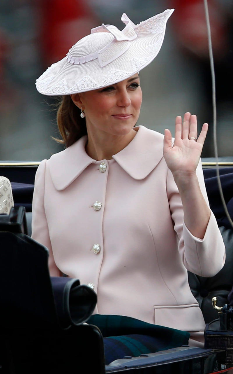 Princess of Wales, Marrying in McQueen, April 2011, The new Duchess in Zara, April 2011, Cowgirl in Canada, July 2011, Alexander McQueen in Los Angeles, July 2011, Hockey in skinny jeans, March 2012, Orchid Jenny Packham dress in Singapore, September 2012, Hockey in McQueen tartan, November 2012, Pretty in (McQueen) pink for Trooping the Colour, June 2013, Leaving hospital with Prince George in Jenny Packham, July 2013, Roland Mouret for Mandela film premiere, December 2013, High street at Ayers Rocks, April 2014, Roksanda in Australia, April 2014, Michael Kors to leave Australia, April 2014, Beulah for a service of commemoration, March 2015, Alexander McQueen for Princess Charlotte’s christening, July 2015, Jenny Packham for China state dinner, October 2015, Hiking in Penelope Chilvers in Bhutan, April 2016, Naeem Khan at the Taj Mahal, April 2016, Jenny Packham in Norfolk, June 2016, Preen in Canada, September 2016, Chanel in Paris, March 2017, Prada for the 20th anniversary of Princess Diana’s death, August 2017, Miu Miu on Christmas Day, December 2017, Erdem at the V&amp;A, October 2018, Alexander McQueen for the Netherlands state dinner, October 2018, Gucci for children’s centre visit, March 2019, Elie Saab at Royal Ascot, June 2019, Diplomatic dressing with William in Pakistan, October 2019, Vintage Oscar de la Renta in Dublin, March 2020, The late Queen’s jewellery at Prince Philip’s funeral, April 2021, Holland Cooper in Scotland, May 2021, Jenny Packham for the premiere of No Time to Die, September 2021, The Vampire’s Wife in Belize, March 2022, Emilia Wickstead at Elizabeth II’s Platinum Jubilee Thanksgiving service, June 2022, Sailing in Holland Cooper shorts, July 2022, A rented dress for the Earthshot Prize, December 2022, Alexander McQueen and Zara at the Baftas, February 2023, Alexander McQueen for the Coronation of King Charles III, May 2023, Order of the Garter in Alessandra Rich and Philip Treacy, June 2023, Andrew Gn for Trooping the Colour, June 2023, Safiyaa at Wimbledon, July 2024, Veronica Beard in cancer recovery video, September 2024, Alexander McQueen for the ‘Together at Christmas’ carol service, December 2024, Dior for the French state visit, July 2025, Phillipa Lepley for US state dinner, September 2025, Suzannah for the installation of the Archbishop of Canterbury, March 2026
