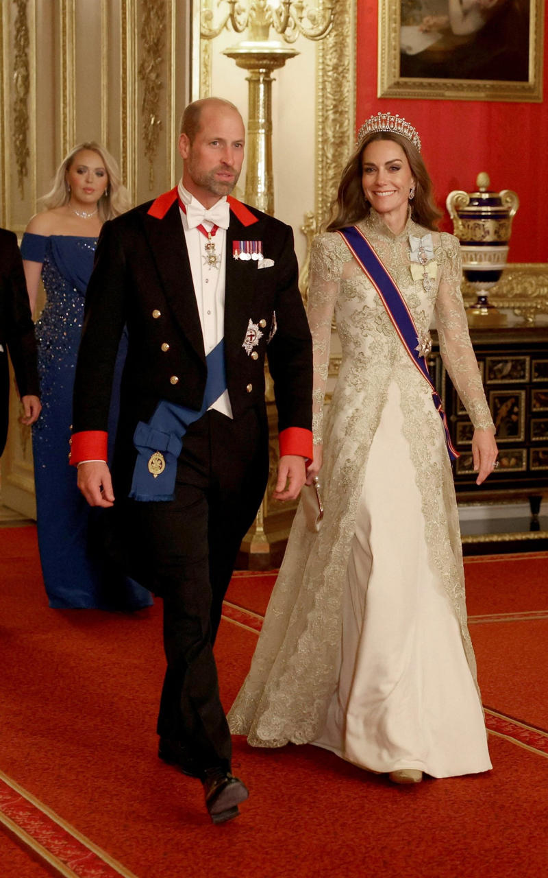 Princess of Wales, Marrying in McQueen, April 2011, The new Duchess in Zara, April 2011, Cowgirl in Canada, July 2011, Alexander McQueen in Los Angeles, July 2011, Hockey in skinny jeans, March 2012, Orchid Jenny Packham dress in Singapore, September 2012, Hockey in McQueen tartan, November 2012, Pretty in (McQueen) pink for Trooping the Colour, June 2013, Leaving hospital with Prince George in Jenny Packham, July 2013, Roland Mouret for Mandela film premiere, December 2013, High street at Ayers Rocks, April 2014, Roksanda in Australia, April 2014, Michael Kors to leave Australia, April 2014, Beulah for a service of commemoration, March 2015, Alexander McQueen for Princess Charlotte’s christening, July 2015, Jenny Packham for China state dinner, October 2015, Hiking in Penelope Chilvers in Bhutan, April 2016, Naeem Khan at the Taj Mahal, April 2016, Jenny Packham in Norfolk, June 2016, Preen in Canada, September 2016, Chanel in Paris, March 2017, Prada for the 20th anniversary of Princess Diana’s death, August 2017, Miu Miu on Christmas Day, December 2017, Erdem at the V&amp;A, October 2018, Alexander McQueen for the Netherlands state dinner, October 2018, Gucci for children’s centre visit, March 2019, Elie Saab at Royal Ascot, June 2019, Diplomatic dressing with William in Pakistan, October 2019, Vintage Oscar de la Renta in Dublin, March 2020, The late Queen’s jewellery at Prince Philip’s funeral, April 2021, Holland Cooper in Scotland, May 2021, Jenny Packham for the premiere of No Time to Die, September 2021, The Vampire’s Wife in Belize, March 2022, Emilia Wickstead at Elizabeth II’s Platinum Jubilee Thanksgiving service, June 2022, Sailing in Holland Cooper shorts, July 2022, A rented dress for the Earthshot Prize, December 2022, Alexander McQueen and Zara at the Baftas, February 2023, Alexander McQueen for the Coronation of King Charles III, May 2023, Order of the Garter in Alessandra Rich and Philip Treacy, June 2023, Andrew Gn for Trooping the Colour, June 2023, Safiyaa at Wimbledon, July 2024, Veronica Beard in cancer recovery video, September 2024, Alexander McQueen for the ‘Together at Christmas’ carol service, December 2024, Dior for the French state visit, July 2025, Phillipa Lepley for US state dinner, September 2025, Suzannah for the installation of the Archbishop of Canterbury, March 2026