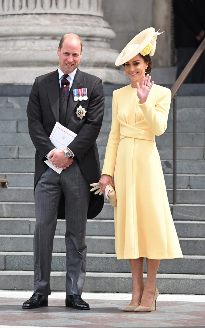 Princess of Wales, Marrying in McQueen, April 2011, The new Duchess in Zara, April 2011, Cowgirl in Canada, July 2011, Alexander McQueen in Los Angeles, July 2011, Hockey in skinny jeans, March 2012, Orchid Jenny Packham dress in Singapore, September 2012, Hockey in McQueen tartan, November 2012, Pretty in (McQueen) pink for Trooping the Colour, June 2013, Leaving hospital with Prince George in Jenny Packham, July 2013, Roland Mouret for Mandela film premiere, December 2013, High street at Ayers Rocks, April 2014, Roksanda in Australia, April 2014, Michael Kors to leave Australia, April 2014, Beulah for a service of commemoration, March 2015, Alexander McQueen for Princess Charlotte’s christening, July 2015, Jenny Packham for China state dinner, October 2015, Hiking in Penelope Chilvers in Bhutan, April 2016, Naeem Khan at the Taj Mahal, April 2016, Jenny Packham in Norfolk, June 2016, Preen in Canada, September 2016, Chanel in Paris, March 2017, Prada for the 20th anniversary of Princess Diana’s death, August 2017, Miu Miu on Christmas Day, December 2017, Erdem at the V&amp;A, October 2018, Alexander McQueen for the Netherlands state dinner, October 2018, Gucci for children’s centre visit, March 2019, Elie Saab at Royal Ascot, June 2019, Diplomatic dressing with William in Pakistan, October 2019, Vintage Oscar de la Renta in Dublin, March 2020, The late Queen’s jewellery at Prince Philip’s funeral, April 2021, Holland Cooper in Scotland, May 2021, Jenny Packham for the premiere of No Time to Die, September 2021, The Vampire’s Wife in Belize, March 2022, Emilia Wickstead at Elizabeth II’s Platinum Jubilee Thanksgiving service, June 2022, Sailing in Holland Cooper shorts, July 2022, A rented dress for the Earthshot Prize, December 2022, Alexander McQueen and Zara at the Baftas, February 2023, Alexander McQueen for the Coronation of King Charles III, May 2023, Order of the Garter in Alessandra Rich and Philip Treacy, June 2023, Andrew Gn for Trooping the Colour, June 2023, Safiyaa at Wimbledon, July 2024, Veronica Beard in cancer recovery video, September 2024, Alexander McQueen for the ‘Together at Christmas’ carol service, December 2024, Dior for the French state visit, July 2025, Phillipa Lepley for US state dinner, September 2025, Suzannah for the installation of the Archbishop of Canterbury, March 2026