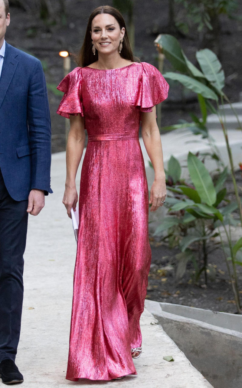 Princess of Wales, Marrying in McQueen, April 2011, The new Duchess in Zara, April 2011, Cowgirl in Canada, July 2011, Alexander McQueen in Los Angeles, July 2011, Hockey in skinny jeans, March 2012, Orchid Jenny Packham dress in Singapore, September 2012, Hockey in McQueen tartan, November 2012, Pretty in (McQueen) pink for Trooping the Colour, June 2013, Leaving hospital with Prince George in Jenny Packham, July 2013, Roland Mouret for Mandela film premiere, December 2013, High street at Ayers Rocks, April 2014, Roksanda in Australia, April 2014, Michael Kors to leave Australia, April 2014, Beulah for a service of commemoration, March 2015, Alexander McQueen for Princess Charlotte’s christening, July 2015, Jenny Packham for China state dinner, October 2015, Hiking in Penelope Chilvers in Bhutan, April 2016, Naeem Khan at the Taj Mahal, April 2016, Jenny Packham in Norfolk, June 2016, Preen in Canada, September 2016, Chanel in Paris, March 2017, Prada for the 20th anniversary of Princess Diana’s death, August 2017, Miu Miu on Christmas Day, December 2017, Erdem at the V&amp;A, October 2018, Alexander McQueen for the Netherlands state dinner, October 2018, Gucci for children’s centre visit, March 2019, Elie Saab at Royal Ascot, June 2019, Diplomatic dressing with William in Pakistan, October 2019, Vintage Oscar de la Renta in Dublin, March 2020, The late Queen’s jewellery at Prince Philip’s funeral, April 2021, Holland Cooper in Scotland, May 2021, Jenny Packham for the premiere of No Time to Die, September 2021, The Vampire’s Wife in Belize, March 2022, Emilia Wickstead at Elizabeth II’s Platinum Jubilee Thanksgiving service, June 2022, Sailing in Holland Cooper shorts, July 2022, A rented dress for the Earthshot Prize, December 2022, Alexander McQueen and Zara at the Baftas, February 2023, Alexander McQueen for the Coronation of King Charles III, May 2023, Order of the Garter in Alessandra Rich and Philip Treacy, June 2023, Andrew Gn for Trooping the Colour, June 2023, Safiyaa at Wimbledon, July 2024, Veronica Beard in cancer recovery video, September 2024, Alexander McQueen for the ‘Together at Christmas’ carol service, December 2024, Dior for the French state visit, July 2025, Phillipa Lepley for US state dinner, September 2025, Suzannah for the installation of the Archbishop of Canterbury, March 2026