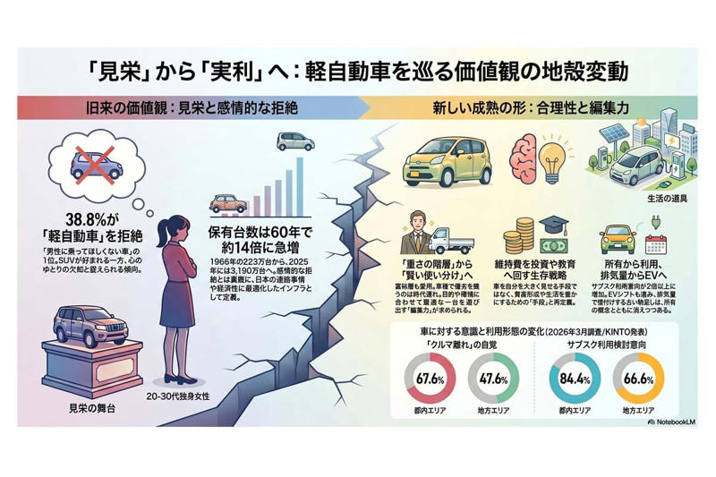 軽自動車論争が映す価値観の変化, 前回記事の振り返り, 寄せられた読者の声, 20～30代女性が示す拒絶感, 軽自動車を選ぶ大人の生き方, 200万円の軽はむしろ誇り
