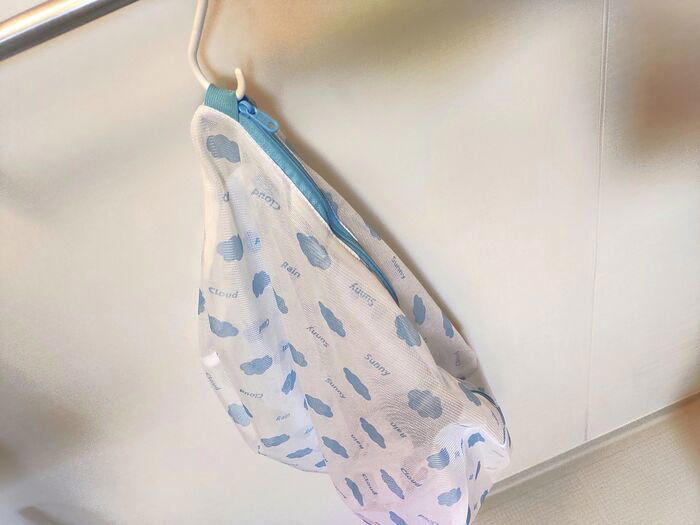 ①野菜の保管袋として再利用, ②旅行や収納用の衣類入れに, ③お風呂用収納袋として使う, 最後はお掃除グッズとして！
