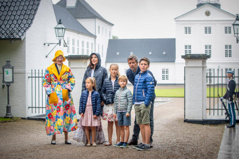 Amalienborg, Christiansborg Palace, Fredensborg Palace, Marselisborg Palace, Gråsten Palace, The Hermitage, Sorgenfri Palace, Château de Cayx, HDMY Dannebrog (A540)