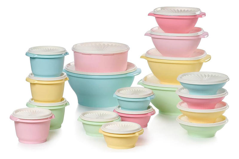 Freshware Food Storage Deli Containers With Lids, Cambro 2-Pack Food Storage Containers With Lids, Rubbermaid Brilliance Pantry Food Storage Containers, Set of 4, ComSaf Dry Storage Containers, Set of 3, Tupperware Heritage Collection 36-Piece Food Storage Container Set