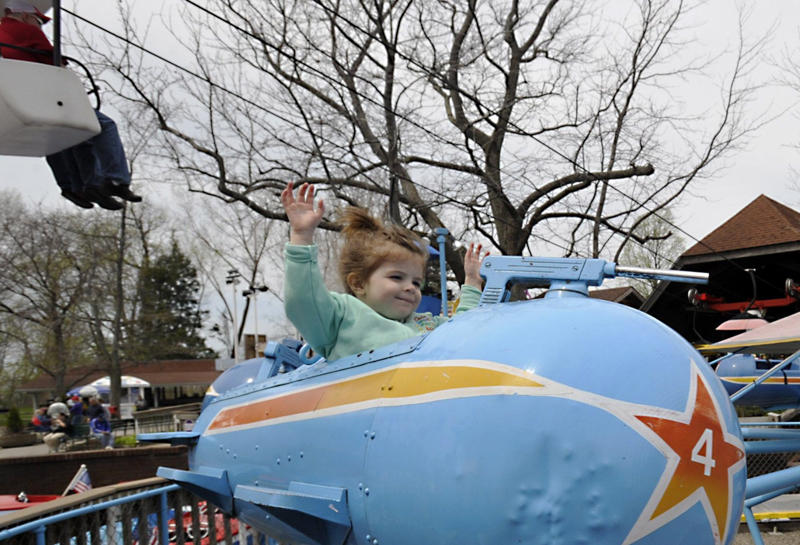The Comet: 75 years old, Sky Fighters: 75 years old, Thunder River: 30 years old, Flying Swings: 15 years old, SS Wally: 15 years old, Wendy's Tea Party: 15 years old