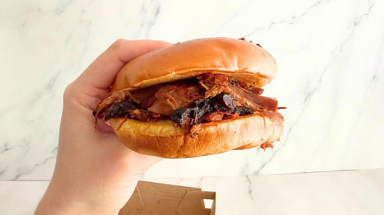 Methodology, Taste test: Arby's Quarter Pound Chopped Brisket Sandwich, Taste test: Arby's Quarter Pound Chopped Brisket Bowl, Final thoughts, Price, availability, and nutrition