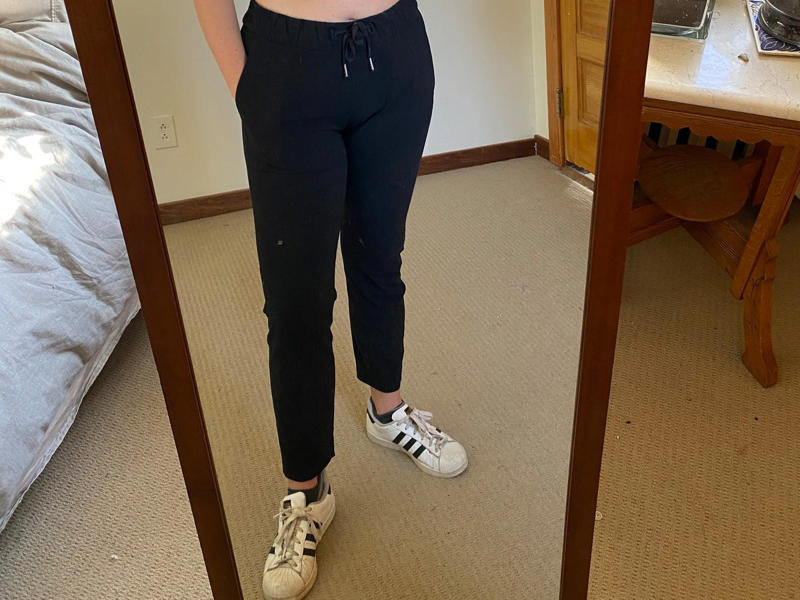 Wunder Under High-Rise Tight, Enlite Bra, Fast and Free Tight II, Align Tank, All Tied Up Tank, On the Fly Woven ⅞ Pant Woven