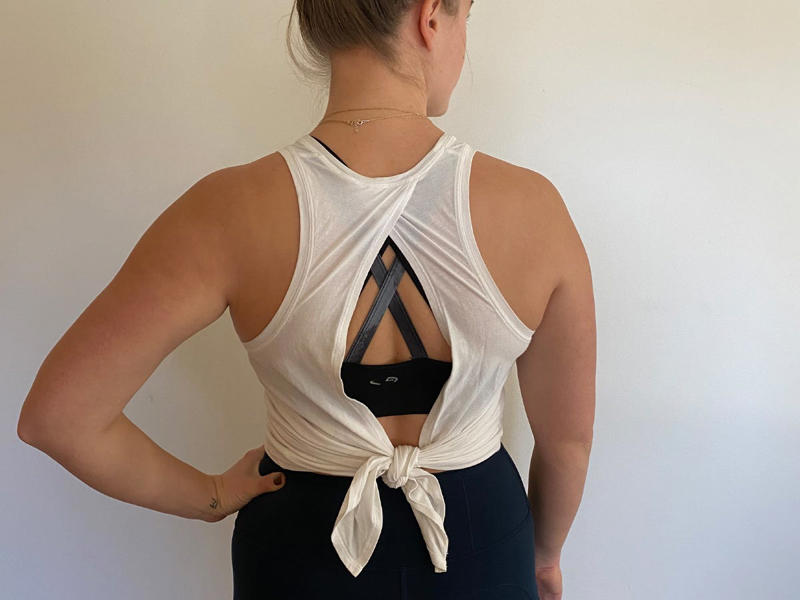 Wunder Under High-Rise Tight, Enlite Bra, Fast and Free Tight II, Align Tank, All Tied Up Tank, On the Fly Woven ⅞ Pant Woven