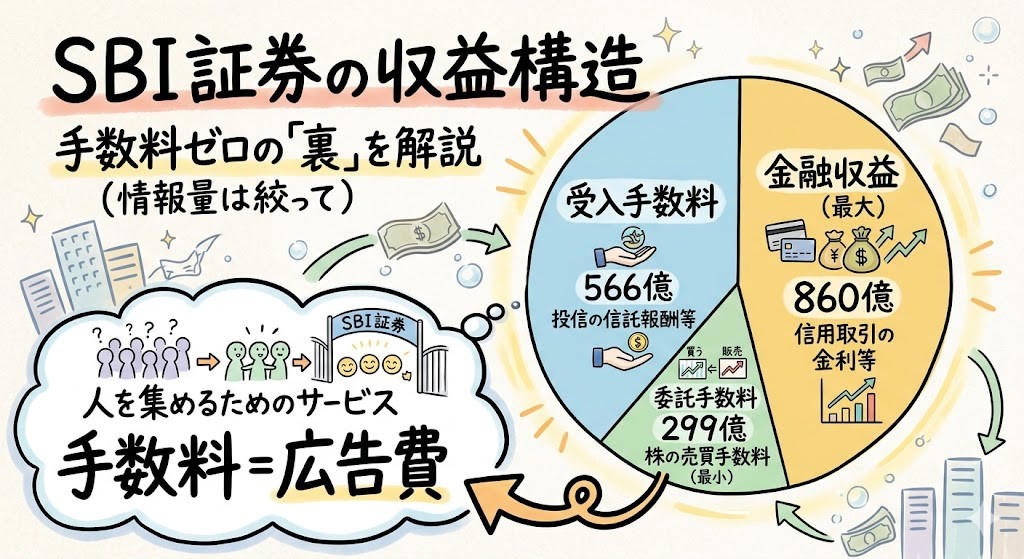 この記事で学べること, 「日本で手数料ゼロは無理がある」, 野村證券の「伝説の証券マン」, なぜ「よそ者」が証券業界に参入できたのか, 「3年以内に全手数料を無料化する」, 手数料ゼロの収益構造を分解する, 楽天証券が「同日発表」に追い込まれた日, 「無料」の爆発力を数字で見る, Spotifyとも、スマホゲームとも違う, 手数料ゼロの「代償」, まとめ：「無料で稼ぐ」は金融だけの話ちゃう