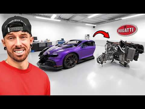 How the Bugatti Chiron Pur Sport rebuild began, Bugatti drew a line in the sand against Armstrong, Armstrong took matters into his own hands, How the Bugatti Chiron Pur Sport was brought back to life, A hairline crack threatened Mat Armstrong and his efforts, The transmission was a further obstacle to the project, Where things now stand with the Bugatti Chiron Pur Sport rebuild, Bugatti timeline