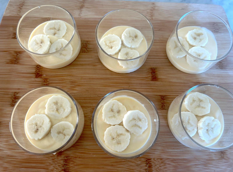My pudding began to bubble at the five-minute mark., Then I began making the Chantilly cream., Meghan's dessert has a beautiful presentation., I would make Meghan's Chantilly Lili again, especially for Mother's Day.