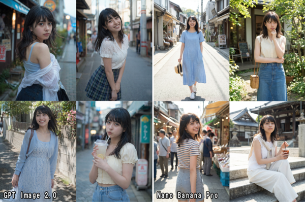 自分の顔がなかなか似ない, AIキャラクターでもやっぱり似ない, 実写調の水着姿を生成するのはかなり難しい, 目指す画像によって使い分ける必要がありそう