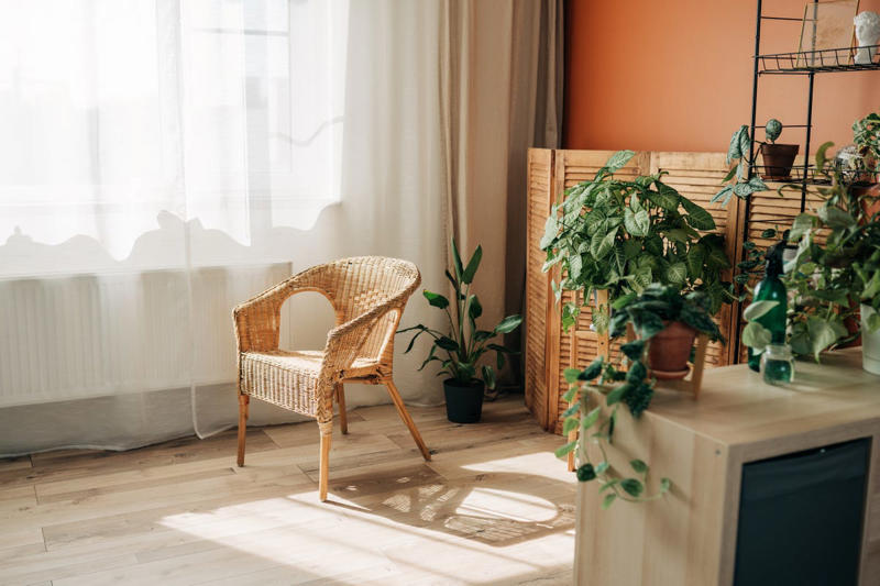 White Bouclé Accent Furniture, Oversized White Lanterns, Faux Olive Trees, Scalloped Decor, Rattan Furniture and Accessories, Fluted Everything
