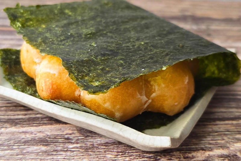 ■ポン・デ・リングと和の食材が合う？, ■レンチンして海苔で巻く, ■海苔とこんなに相性がいいなんて…！, ■ポン・デ・揚げ出し, ■ホットサンドメーカーで焼くポン・デ・リング