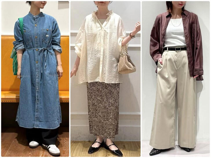 「なんか太って見える!?」 5月にやってはいけないNGコーデ, NG1. 「ゆったりトップス」×「ゆったりボトムス」のコーデ, NG2. 体が大きく見える「ゆったりワンピース」コーデ, NG3. トレンドだけど要注意！「淡い色のシアートップス」コーデ