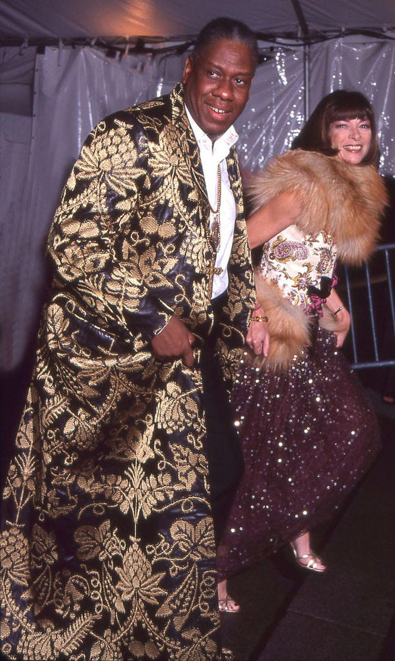 Wintour wore a sparkly gold top for the 1989 Met Gala., Wintour arrived in an angelic Christian Dior ensemble for the 2003 Met Gala., Wintour dazzled at the 2010 Met Gala in a silver-tiered Chanel dress., She returned to wearing Chanel at the 2022 Met Gala, emphasizing "Gilded Glamour."