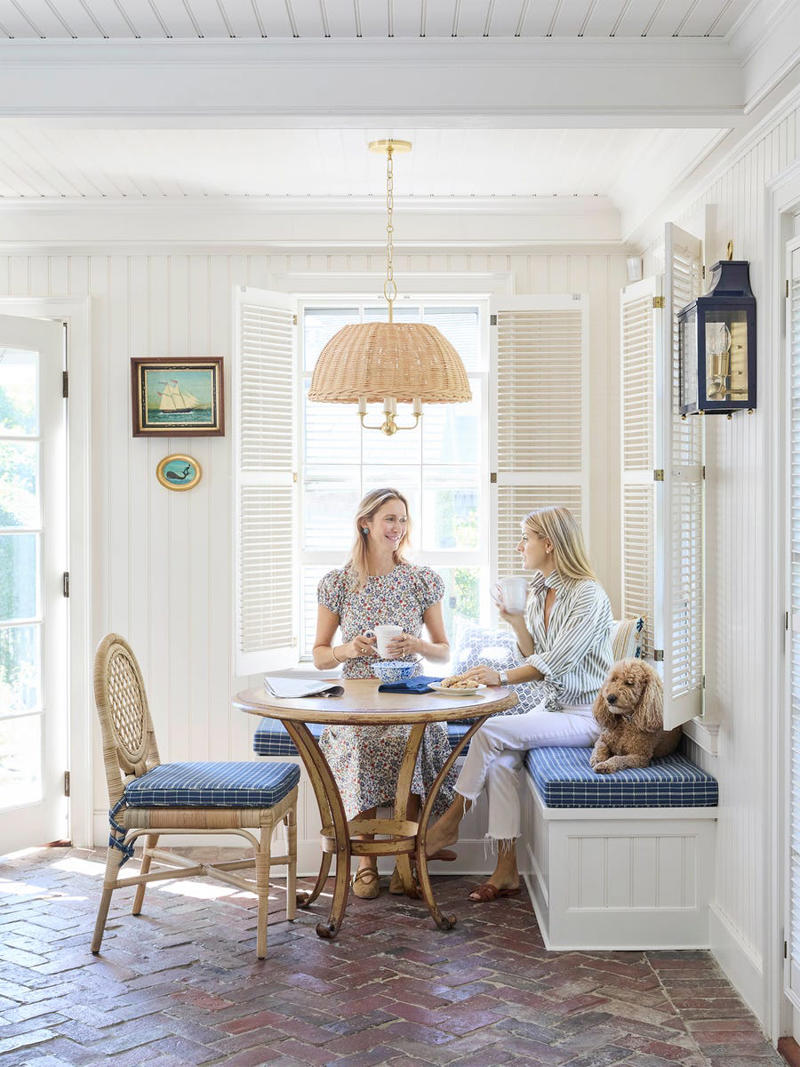 Weathered Shingles, Hand-painted Accents, Coastal Colors, Shipworthy Ceiling, Pretty & Practical Upholstery, Warm Woods, Cozy Corners, A Sea of Blues, Architectural Details, Stars & Stripes, Nautical Nods, Alfresco Furnishings, A Touch of Nostalgia
