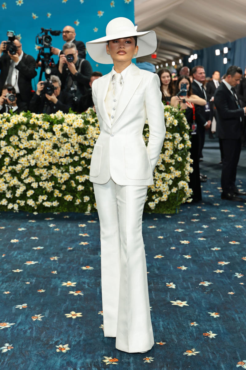Revisit the Most Popular Look From Each Year , 2025: Zendaya in Louis Vuitton, 2024: Zendaya in Maison Margiela, 2023: Anne Hathaway in Versace, 2022: Kim Kardashian in Jean Louis, 2021: Billie Eilish in Oscar de la Renta, 2019: Lady Gaga in Brandon Maxwell, 2018: Anna Wintour in Chanel , 2017: Zendaya in Dolce & Gabbana, 2016: Blake Lively in Burberry, 2015: Rihanna in Guo Pei