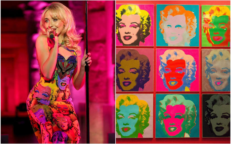 Heidi Klum as the Veiled Vestal, Kendall Jenner as the Winged Victory of Samothrace, Madonna (and friends) as the Temptation of Saint Anthony, The Temptation of Saint Anthony by Leonora Carrington, Gracie Abrams as Gustav Klimt’s Adele Bloch-Bauer, Hunter Schafer as Gustav Klimt’s Mäda Primavesi, Kylie Jenner as Venus de Milo, Venus Williams as herself, Kim Kardashian in a breastplate by Allen Jones, Hailey Bieber in Saint Laurent, Beyoncé as Caroline Durieux’s Visitor, Rosé as Georges Braque’s the Birds, Rachel Zegler as Paul Delaroche’s the Execution of Lady Jane Grey, Sabrina Carpenter as Sabrina, Sabrina Carpenter as Andy Warhol’s Marilyn Monroe, Charli XCX as Van Gogh’s Irises, Alexa Chung as Monet’s Water Lilies, Ashley Graham as Hestia, Emma Chamberlain in Mugler