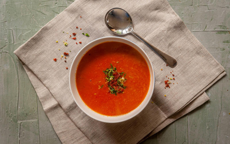 The health benefits of tomatoes, 1. Help prevent heart disease, 2. Support skin health, 3. Boost brain health, 4. May help reduce cancer risk, The healthiest ways to eat tomatoes, ranked by Rob Hobson, Tinned tomatoes, Tomatoes cooked from fresh, Tomato paste, Fresh tomatoes, Sun-dried tomatoes, Tomato juice, Tomato soup, Which type of tomato is healthiest?, Are tomatoes healthier when cooked?, Verdict: Are tomatoes good for you?