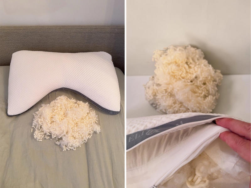 The Coop Original Crescent pillow delivers plush, adjustable comfort , The Eli & Elm Ergonomic Side Sleeper pillow provides support and structure, Cons of a crescent-shaped pillow to consider, The final verdict: should you buy a crescent pillow?, Why you can trust Business Insider's pillow reviews