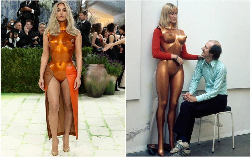 Heidi Klum as the Veiled Vestal, Kendall Jenner as the Winged Victory of Samothrace, Madonna (and friends) as the Temptation of Saint Anthony, The Temptation of Saint Anthony by Leonora Carrington, Gracie Abrams as Gustav Klimt’s Adele Bloch-Bauer, Hunter Schafer as Gustav Klimt’s Mäda Primavesi, Kylie Jenner as Venus de Milo, Venus Williams as herself, Kim Kardashian in a breastplate by Allen Jones, Hailey Bieber in Saint Laurent, Beyoncé as Caroline Durieux’s Visitor, Rosé as Georges Braque’s the Birds, Rachel Zegler as Paul Delaroche’s the Execution of Lady Jane Grey, Sabrina Carpenter as Sabrina, Sabrina Carpenter as Andy Warhol’s Marilyn Monroe, Charli XCX as Van Gogh’s Irises, Alexa Chung as Monet’s Water Lilies, Ashley Graham as Hestia, Emma Chamberlain in Mugler