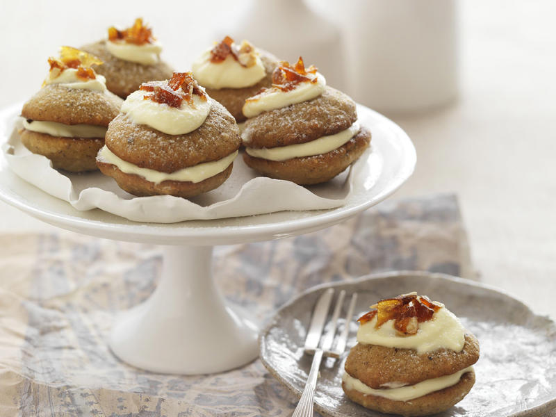 How to host a delightfully fancy high tea party ,          Vintage cake with apple &amp; Swiss meringue buttercream      ,          Fancy finger sandwiches for a high tea      ,          Mini fetta &amp; mushroom pies      ,          Over-the-top chocolate and macadamia brownies      ,          Lime and yoghurt cakes with elderflower syrup      ,          Classic chicken finger sandwiches      ,          Strawberry bliss scones      ,          Spelt blini with hot smoked salmon and crème fraîche      ,          Mini pavlovas with vanilla syrup strawberries      ,          Mini lemon almond lamingtons      ,          Mini brown sugar and hazelnut whoopie pies      ,          Basic scones      ,          Chocolate and caramel eclairs      ,          Peach and hazelnut friands      ,          Chocolate and caramel macarons      ,          Little chocolate hazelnut cakes      ,          Baked coconut custard tarts      ,          Raspberry and orange cordial      ,          Strawberry jelly cakes      ,          Mini blue cheese quiches      