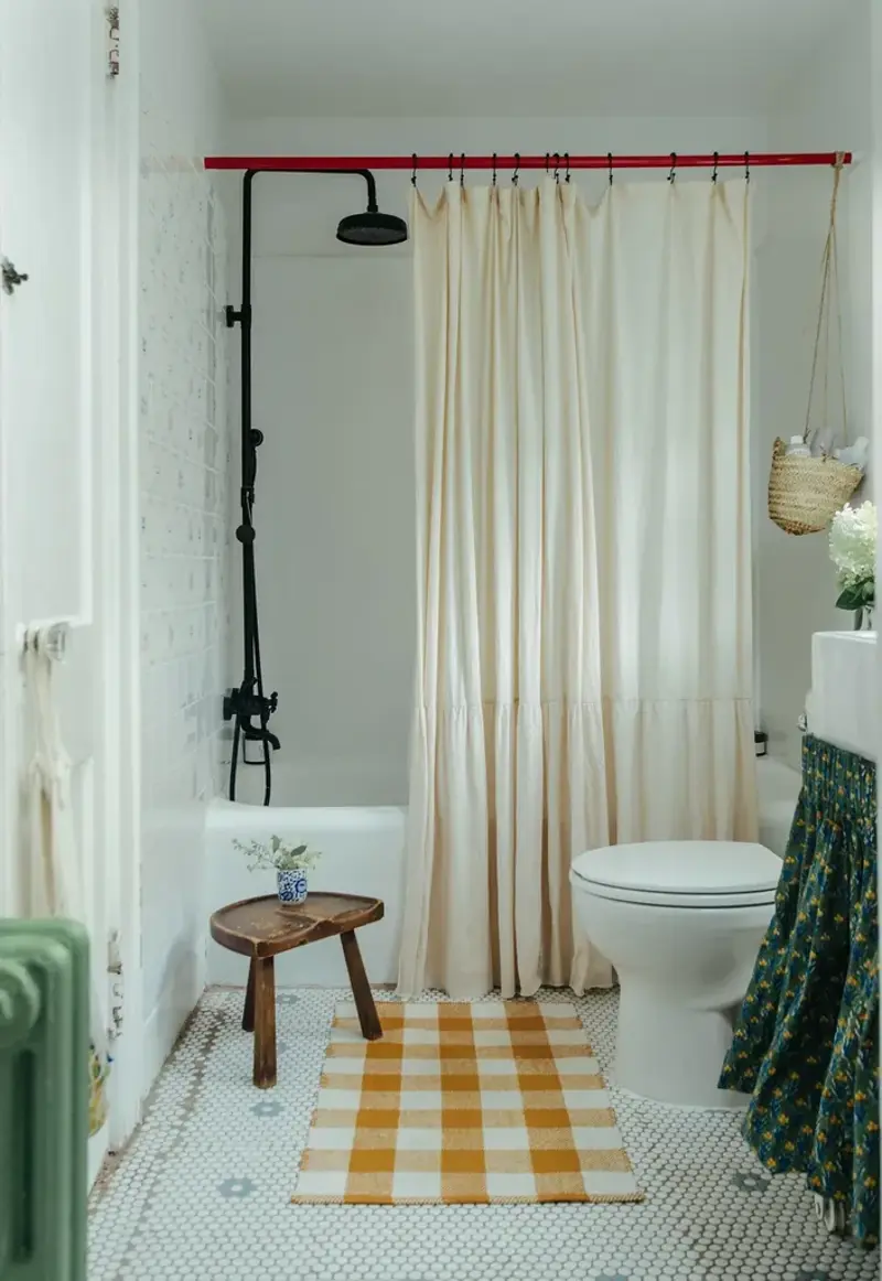 Why sink skirts are trending again, A softer alternative to cabinetry, How to make the trend feel modern, Where sink skirts work best