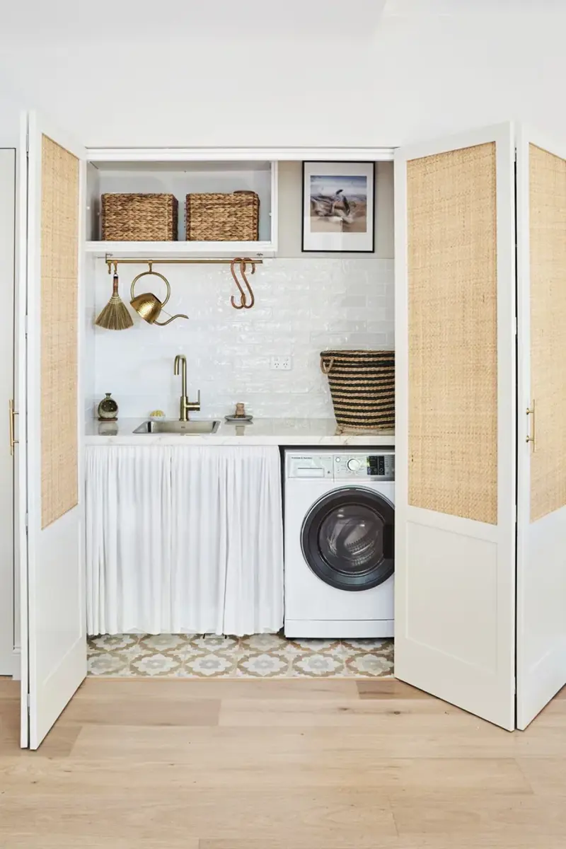 Why sink skirts are trending again, A softer alternative to cabinetry, How to make the trend feel modern, Where sink skirts work best