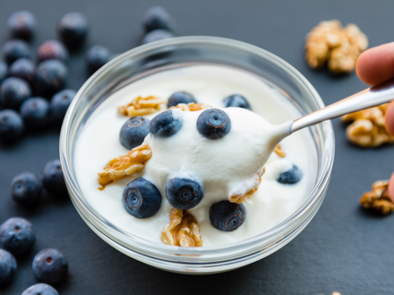 Greek Yogurt With Nuts And Fruits Moong Dal Chilla With Paneer, Greek Yogurt With Nuts And Fruits, Boiled Eggs With Whole Wheat Toast, Oats Upma With Peanuts, Paneer Sandwich, Sprouts Salad Bowl, Peanut Butter Banana Smoothie