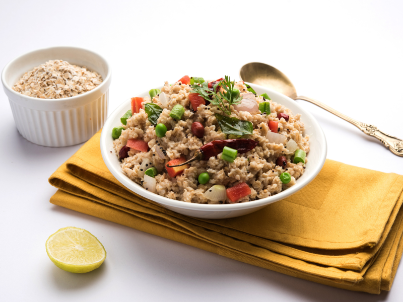 Oats Upma With Peanuts Moong Dal Chilla With Paneer, Greek Yogurt With Nuts And Fruits, Boiled Eggs With Whole Wheat Toast, Oats Upma With Peanuts, Paneer Sandwich, Sprouts Salad Bowl, Peanut Butter Banana Smoothie
