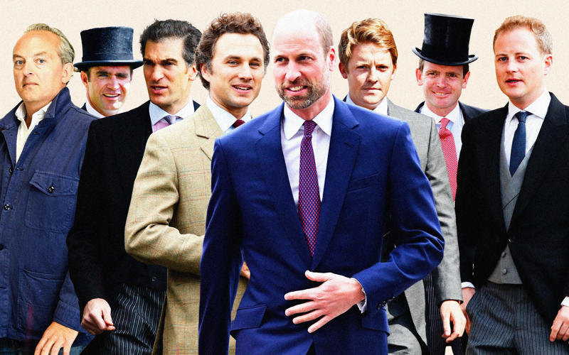 Thomas van Straubenzee, James Meade, Oliver Baker, Edward van Cutsem, Ben Dawes, Hugh Grosvenor, Guy Pelly