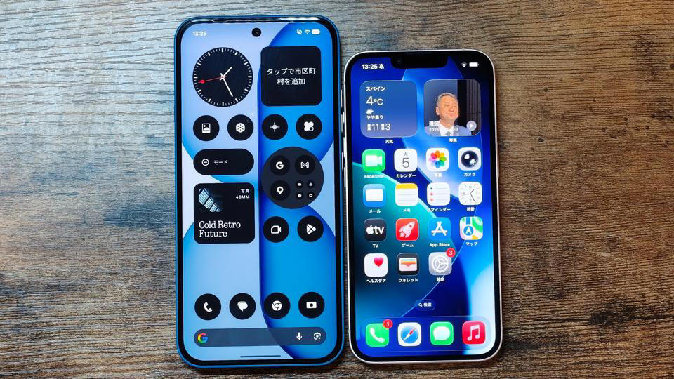 ミドルレンジ端末に求めるのは大画面か、持ちやすさか, カメラはPhone (4a)が多用途、iPhone 17eは安定感, 「A19」チップの搭載で、iPhone 17eの処理能力が光る, 充電速度のPhone (4a)、ワイヤレス充電のiPhone 17e, AI機能はPhone (4a)のほうが「使い道」を想像しやすい