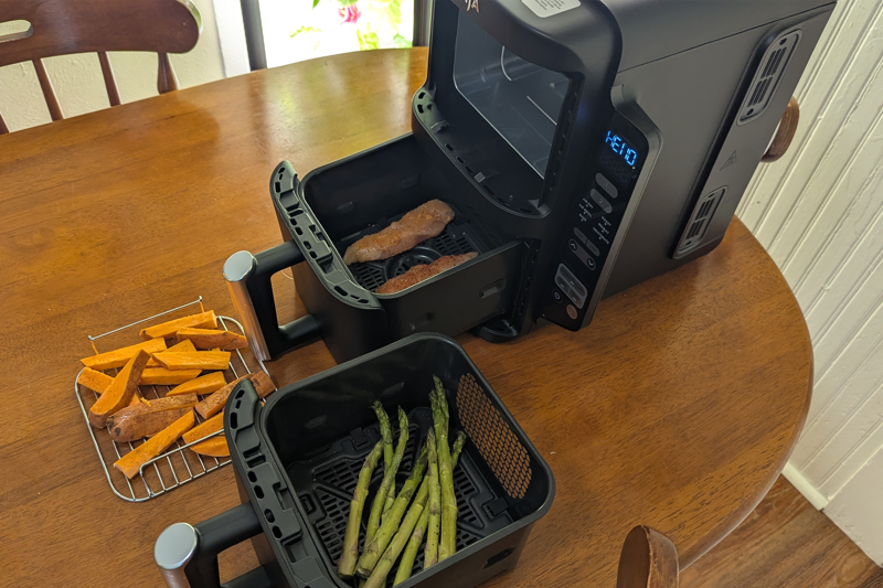 The best air fryers for 2026 are:, Kalorik vivid 7 quart air fryer, Cosori lite 2.1 quart air fryer, Gourmia 7-quart fry ‘n fold digital air fryer, Ninja doublestack 8-quart and two-basket air fryer, Bella 4-quart trizone air fryer, Fritaire self-cleaning air fryer, Our Place wonder oven, Dreo chefmaker combi fryer, What is the best air fryer?, How do air fryers work?, Are air fryers healthier than regular frying?, Do you need to preheat an air fryer?, How I tested and selected the best air fryers, Why you can trust IndyBest U.S. reviews