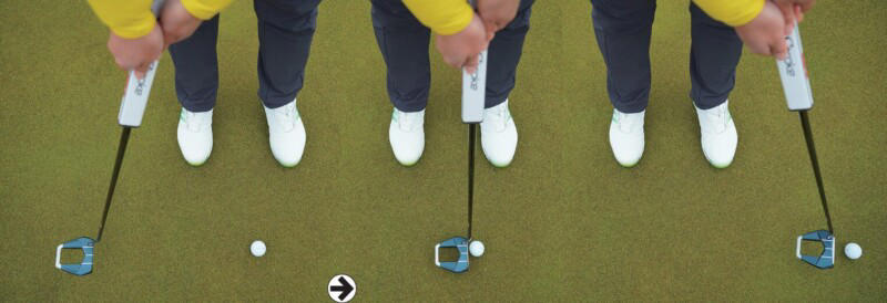 パターの正しいテークバックはどっち？, ストレート軌道は打点が上下にズレやすい, 手元が体から離れやすい, 無理にストレートに動かすとフェースが開く, インサイド・アウトだとボールもつかまる！, 目澤秀憲コーチのプロフィール