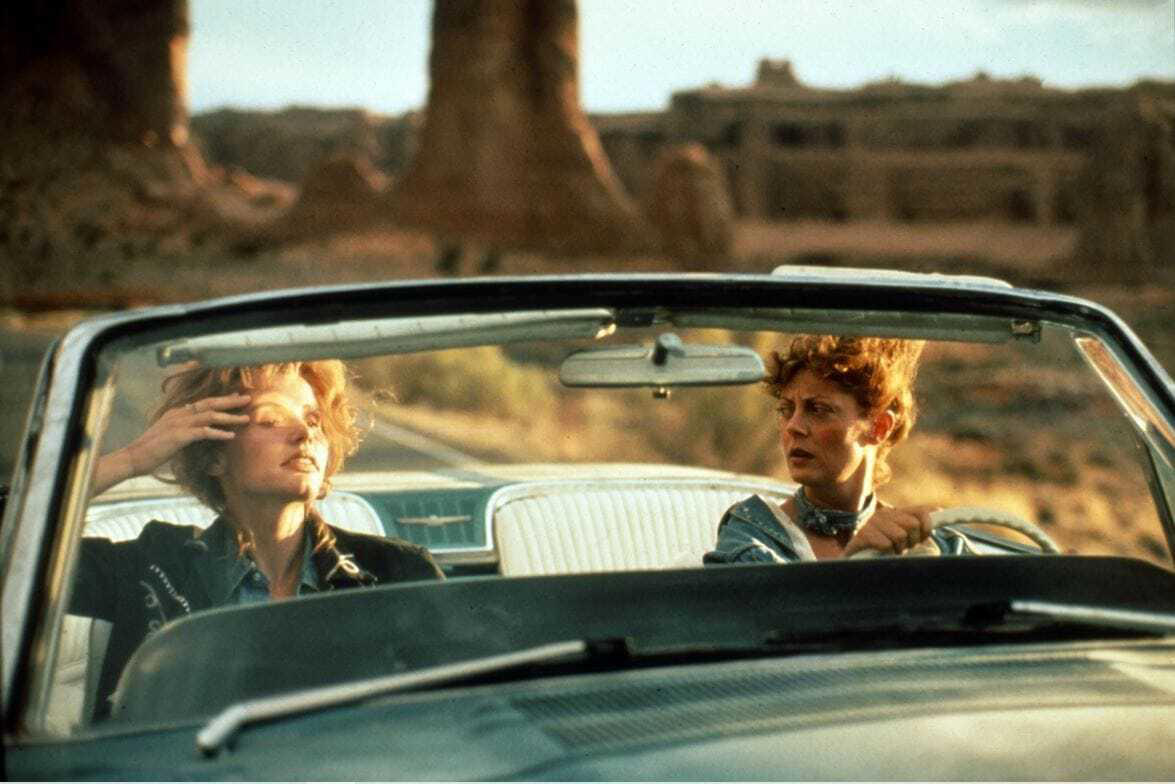 Thelma & Louise (1991) Into the Wild, The Darjeeling Limited, The Trip, The Hundred-Foot Journey, The Grand Budapest Hotel, The Secret Life of Walter Mitty, In Bruges, Lost in Translation, National Lampoon’s Vacation, Catch Me If You Can, Thelma and Louise, Planes, Trains and Automobiles, Midnight in Paris, Up in the Air, Harry Potter, The Beach, The Talented Mr. Ripley, The Lord of the Rings, Little Miss Sunshine, Sideways, Paris, Texas, Roman Holiday, One Week, Vicky Cristina Barcelona, Local Hero, Forgetting Sarah Marshall, Le Havre