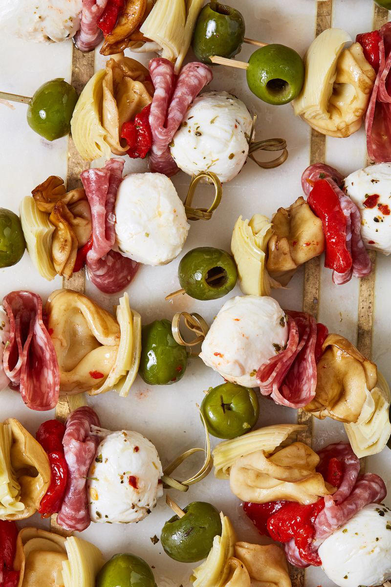 Fried Ham &amp; Cheese Mozzarella Sticks, Crispy Prosciutto &amp; Asparagus Mini Toasts, Crispy Parmesan Ranch Smashed Carrots, Easter Bunny Popcorn Bars, Carrot Hummus, Ham &amp; Swiss Hasselback Biscuit Bites, Bloody Mary Deviled Eggs, Parmesan Asparagus Fries, Spring Pea &amp; Feta Dip, Easter Bunny Twists, Cheesy Green Bean &amp; Mushroom Tart, Carrot Cake Blondies, Deviled Egg Dip, Fried Goat Cheese Bites, Brûléed Brie Crostini, Pepper Jelly &amp; Cream Cheese Bites, Veggie Peel Chips, Strawberry-Rhubarb Crumble Bars, Antipasto Skewers, Bird’s Nest Cookies, Caramelized Onion &amp; Goat Cheese Bites, Carrot Cake Dip, Strawberry Balsamic Bruschetta, Sour Patch Grapes, Funfetti Dip, Snickers Puppy Chow, Peeps Kiss Cookies, Pinwheel Sandwiches, Whipped Feta With Balsamic Roasted Strawberries, Robin's Egg Malt Fudge