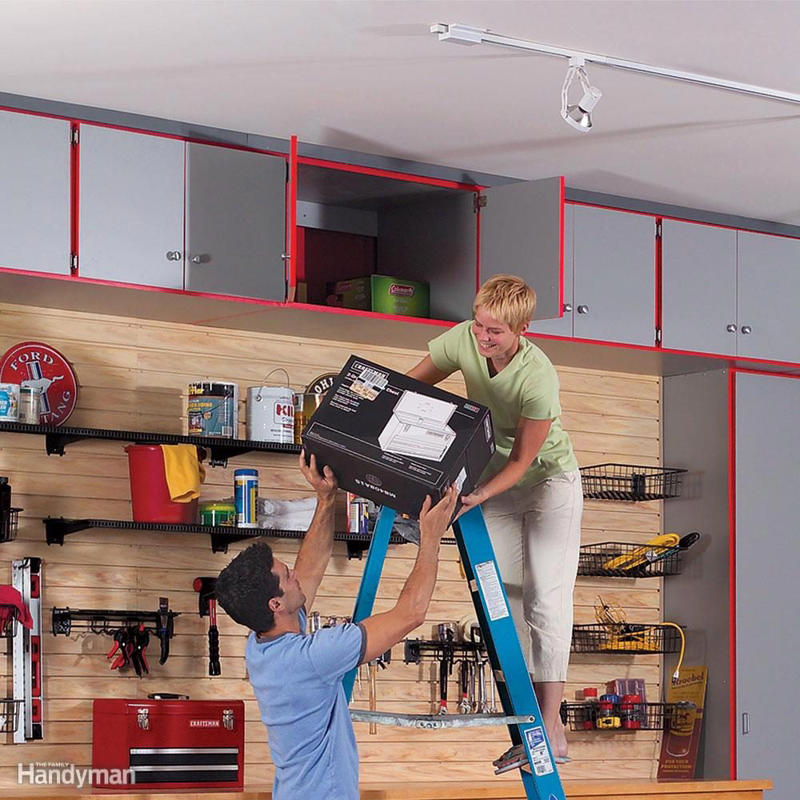 Don't Waste the High Space Garage Overhead Storage, Easy Overhead Garage Storage, Garage Storage Tubes, Gladiator GearTrack, Sports Equipment Storage, Customizable Wall of Storage in One Weekend, Don't Waste the High Space, Upcycled Garage Storage Idea, Beyond Hardboard, How to Mount Pegboard Walls, Ball Storage, Pegboard Cubbyholes, Pegboard Shelves